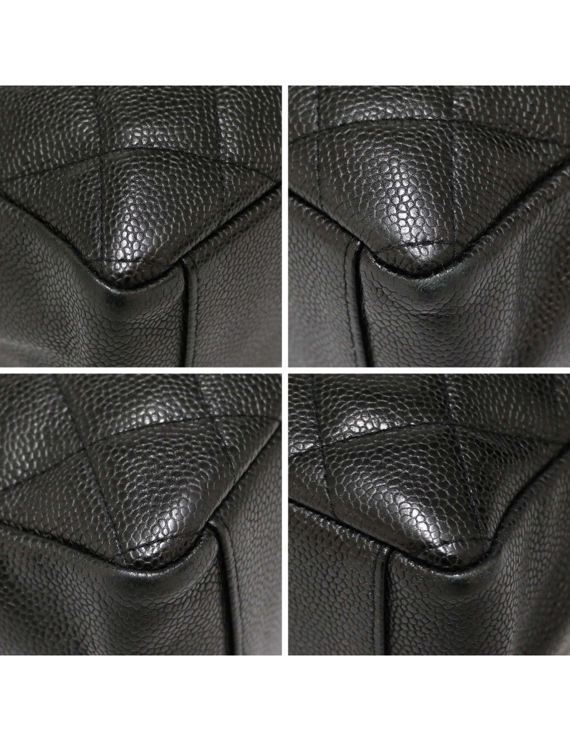 Cabas CHANEL cuir noir