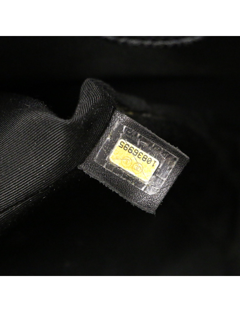 Cabas CHANEL cuir noir