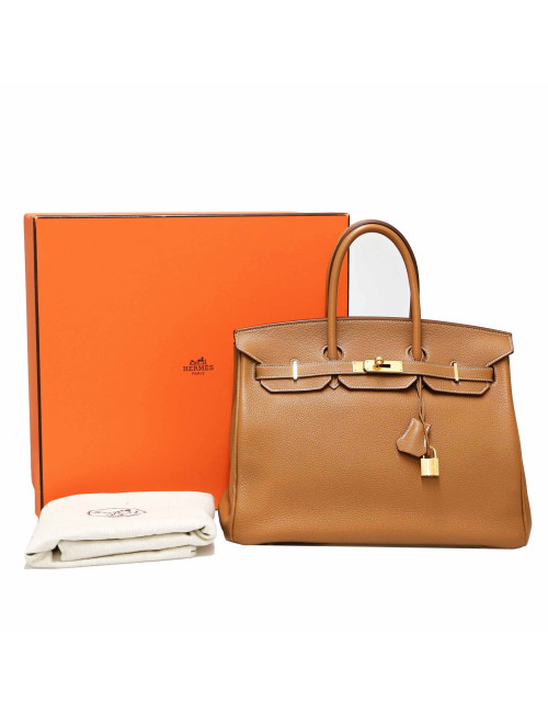 Sac Birkin Gold 35 HERMES togo