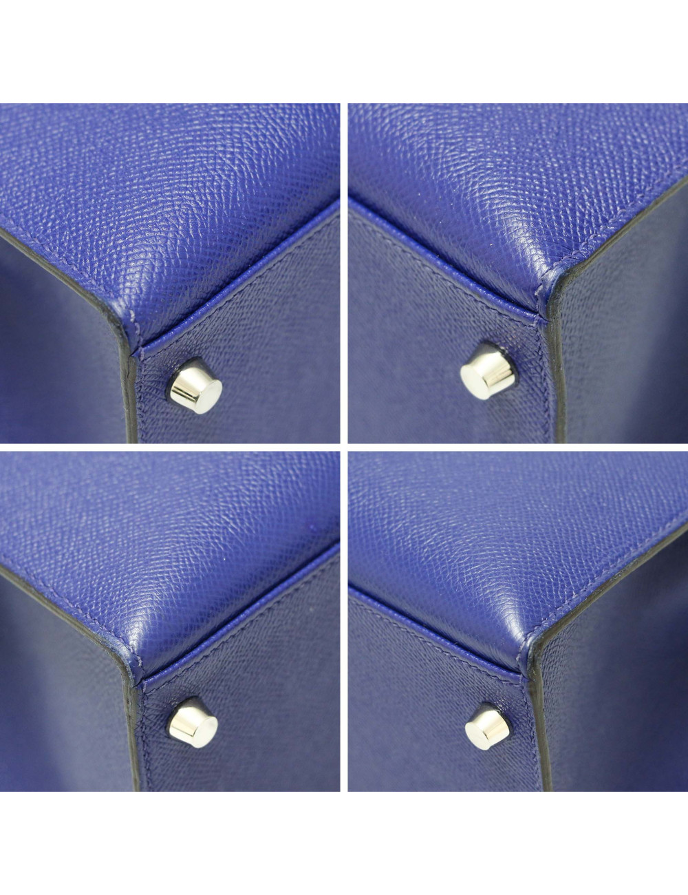 HERMES Sac Kelly 32 sellier Epsom electric blue