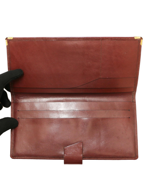 Portefeuille CARTIER cuir bordeaux