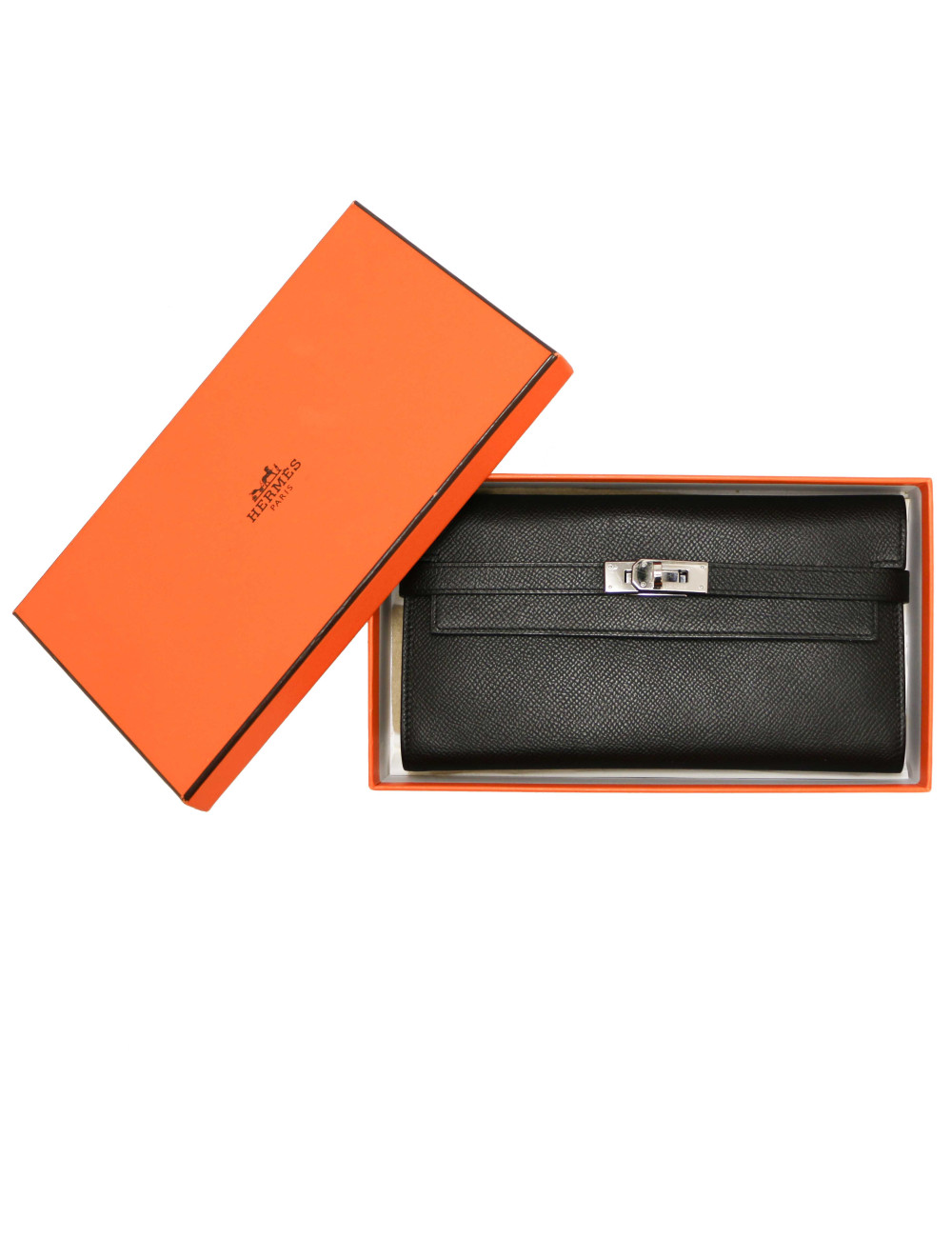 Portefeuille Kelly HERMES noir