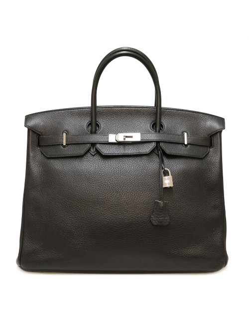 Birkin 40 HERMES taurillon clémence noir