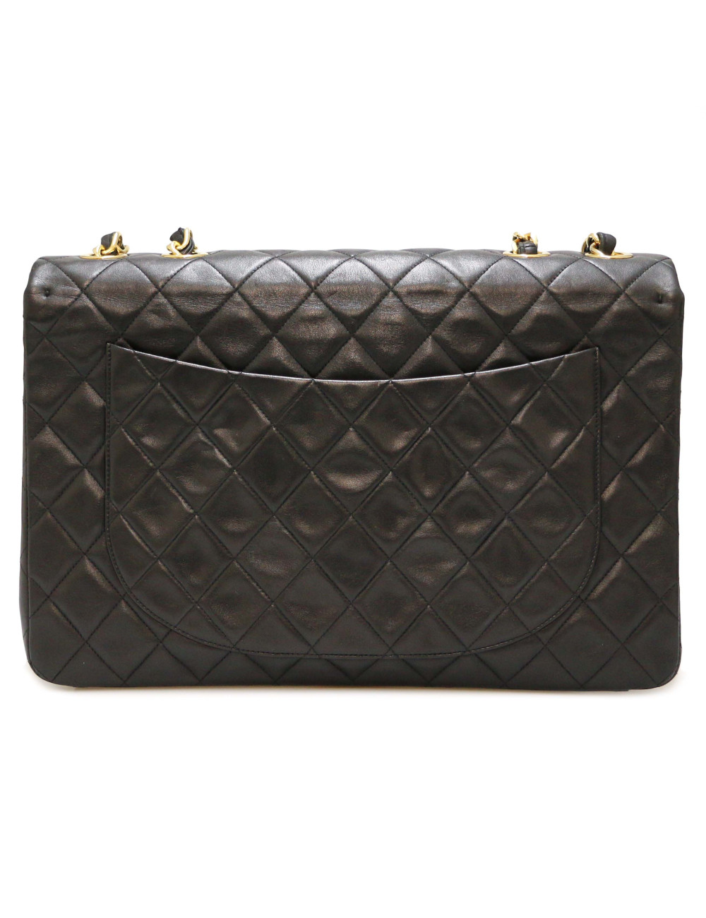 CHANEL Maxi Timeless in black lambskin leather