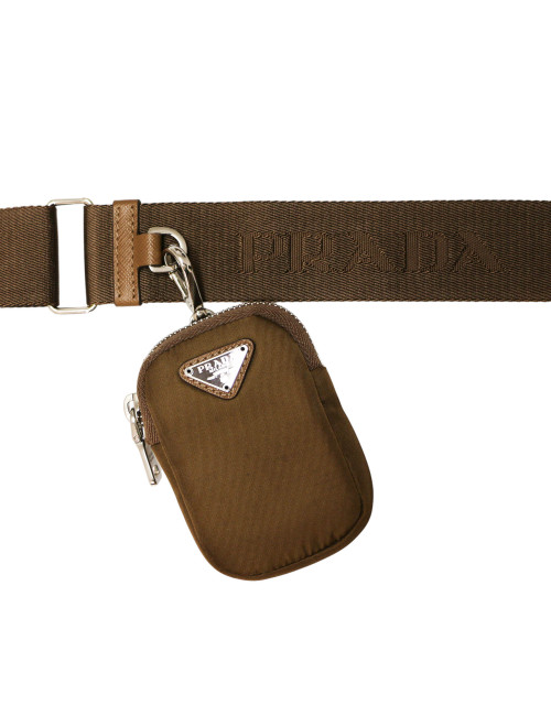 Sac à bandoulière PRADA ré édition 2005 nylon marron 