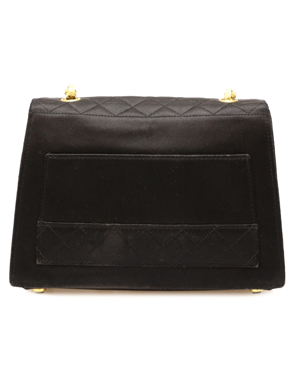 Sac du soir CHANEL bandoulière dorée Vintage