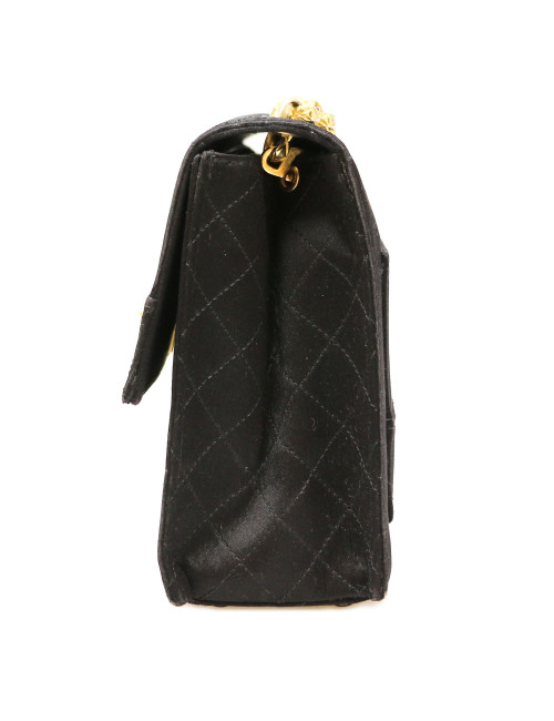 Sac du soir CHANEL bandoulière dorée Vintage