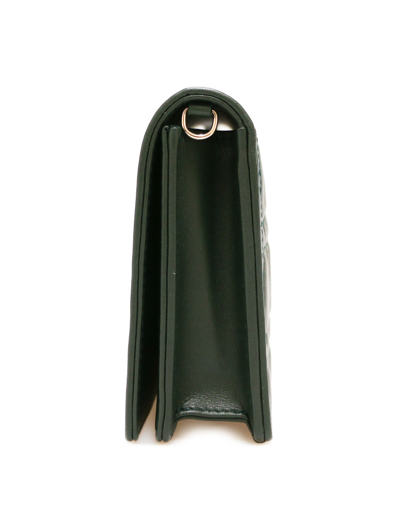 Pochette Lady DIOR cuir vert foncé