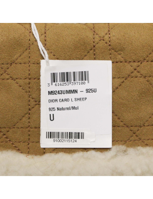  DIOR Caro bag in natural Shearling