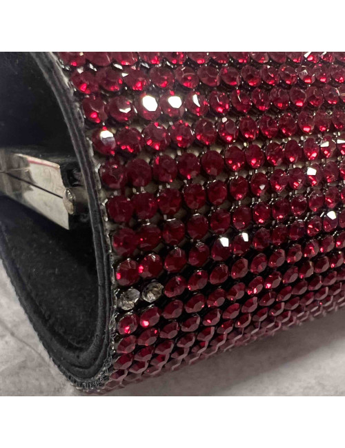 Minaudière en cristal mesh rubis SWAROVSKI