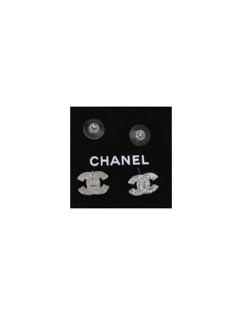 clous d'oreille CHANEL strass