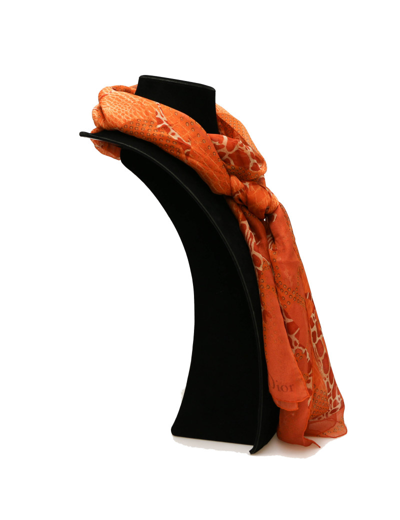 DIOR silk voile shawl