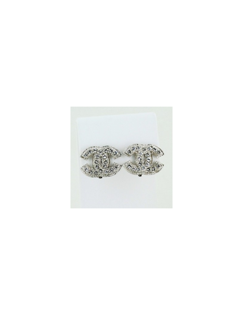 clipd d'oreille CHANEL strass