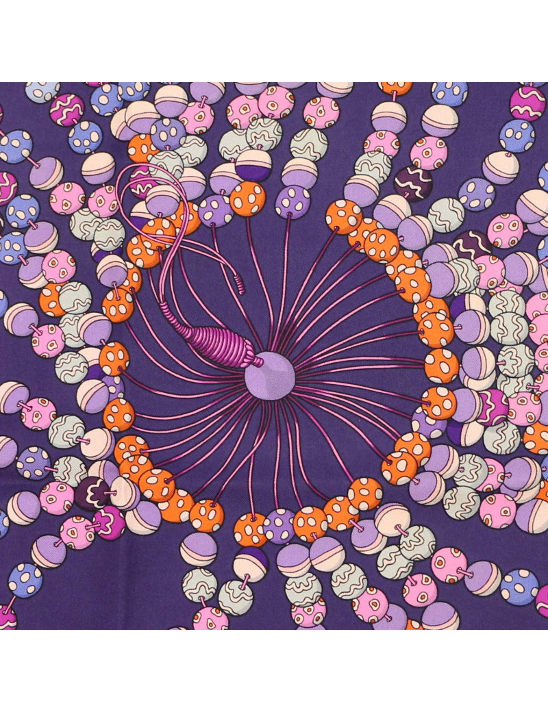 Carré soie HERMES VIOLET