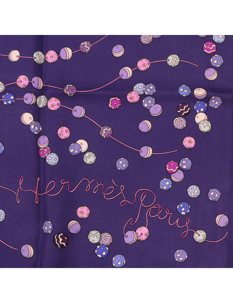 Carré soie HERMES VIOLET