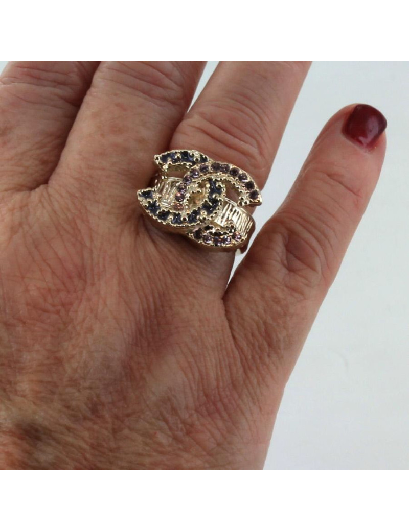 bague CHANEL strass