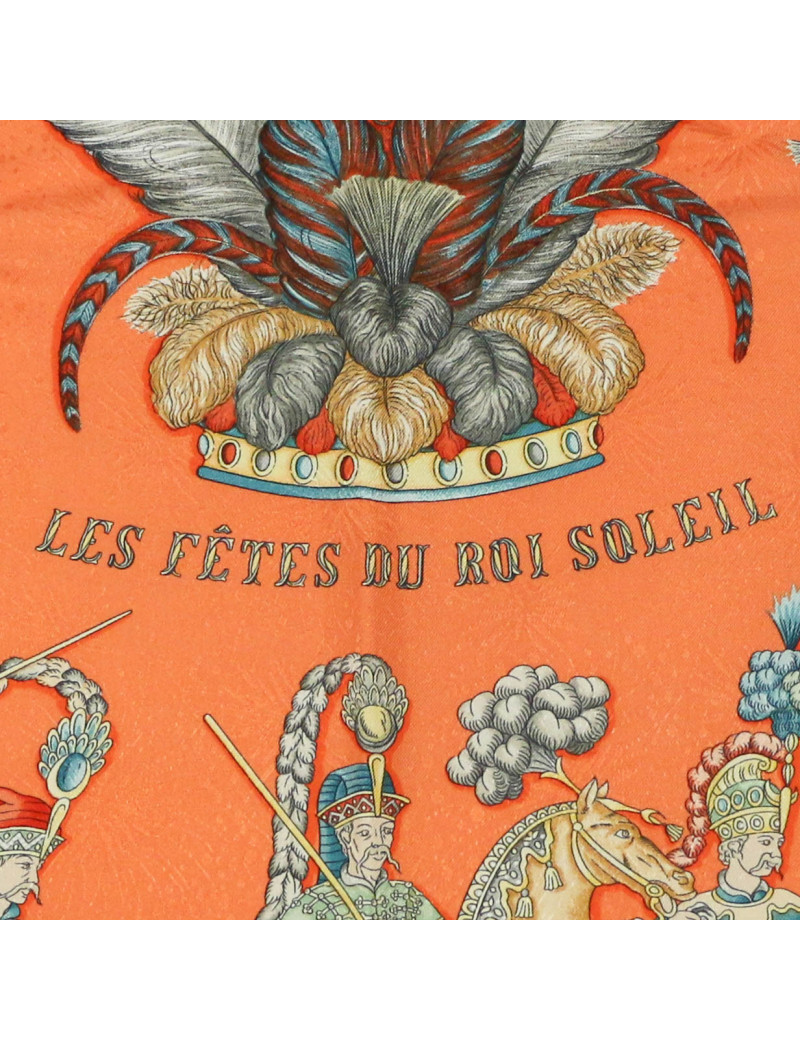 Carré Les Fetes du Roi Soleil HERMES soie