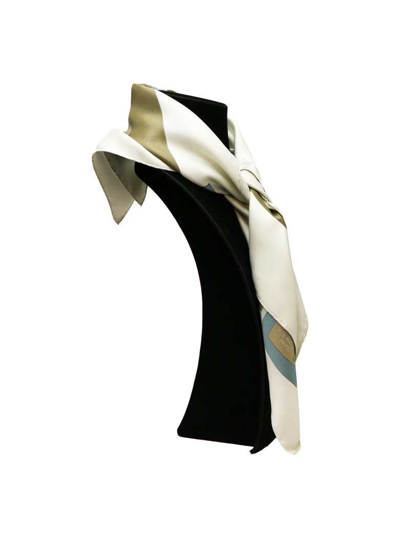 HERMES Perspective silk square scarf