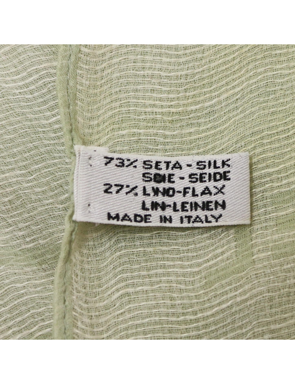 Châle CHANEL vert d'eau