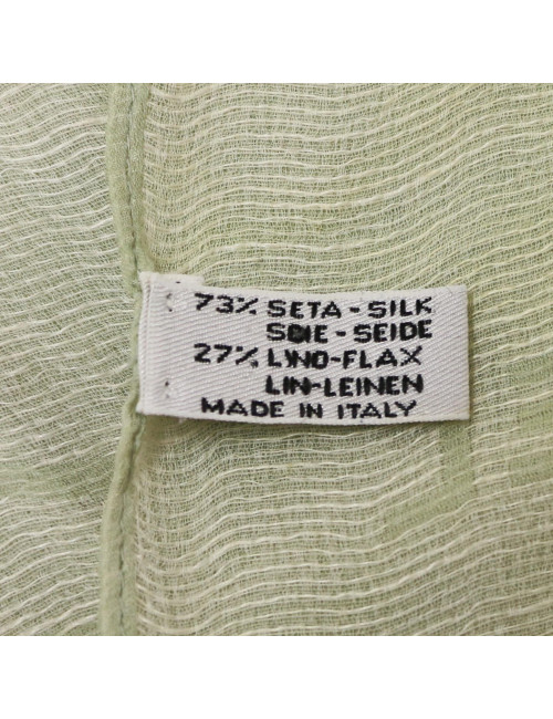 Châle CHANEL vert d'eau