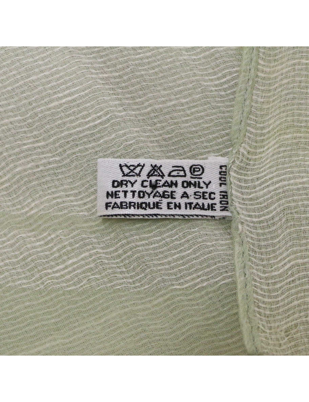 Châle CHANEL vert d'eau