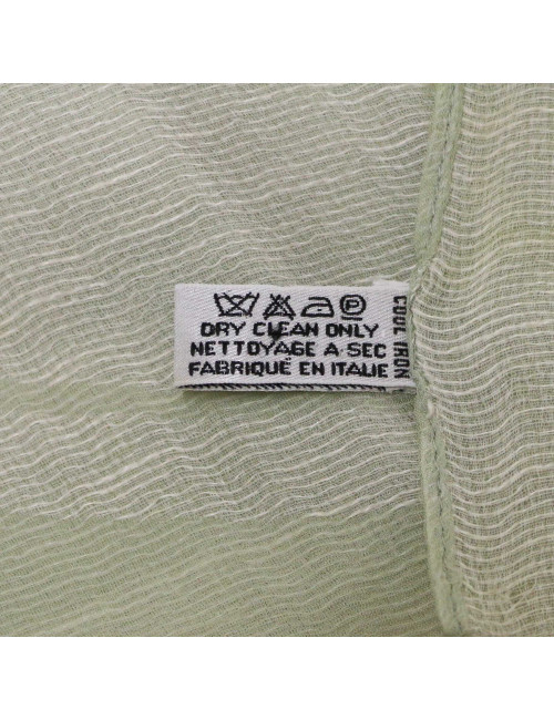 Châle CHANEL vert d'eau