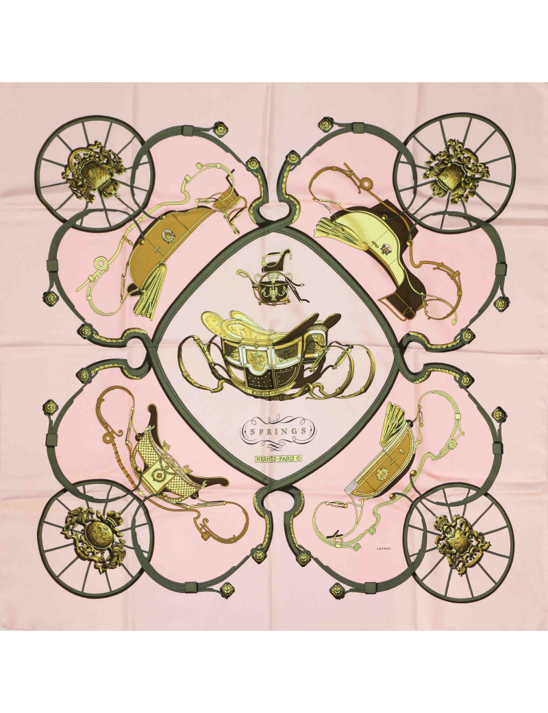 Crré HERMES Springs soie 