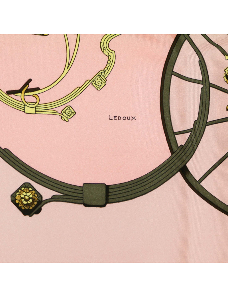 HERMES Springs silk square scarf