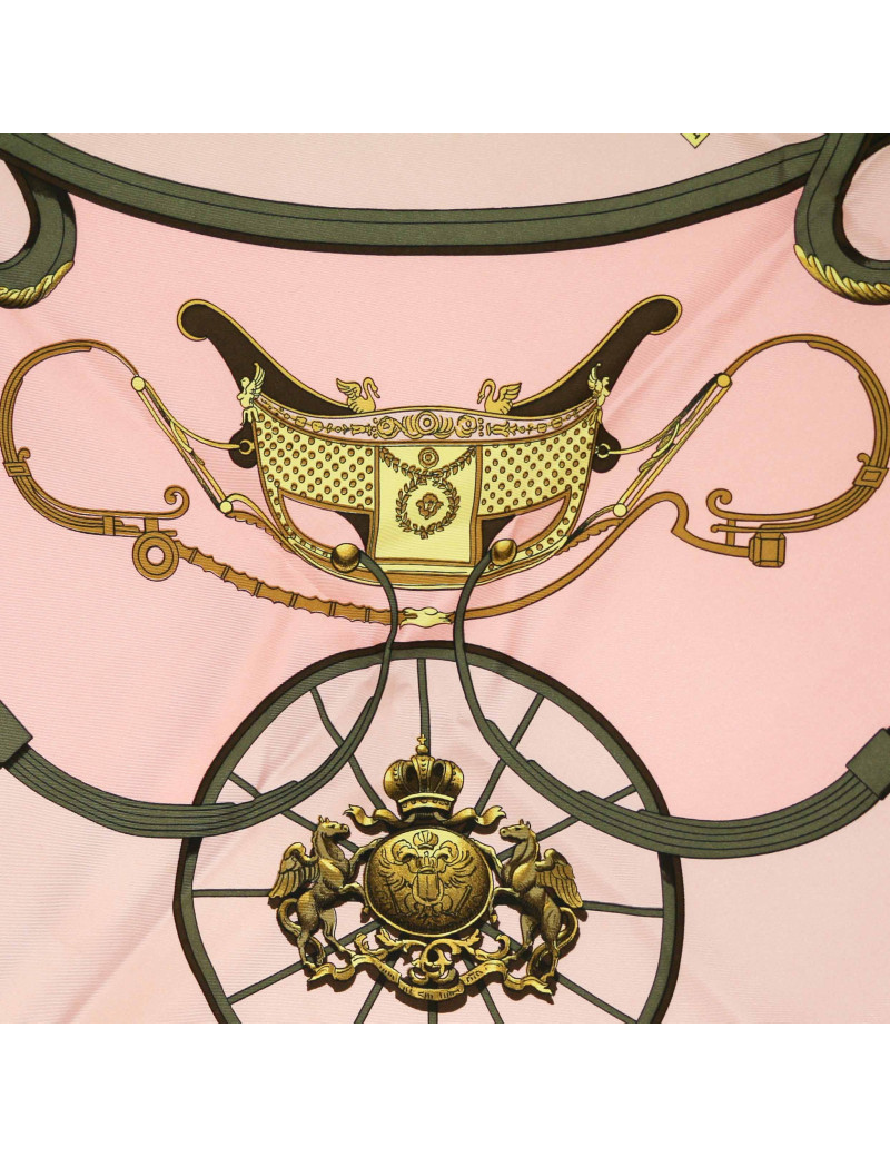 HERMES Springs silk square scarf