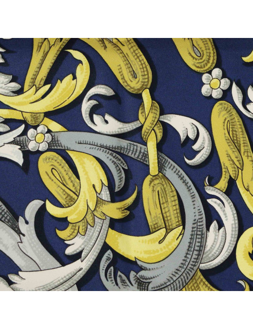 HERMES Le mors à la conétable silk square scarf