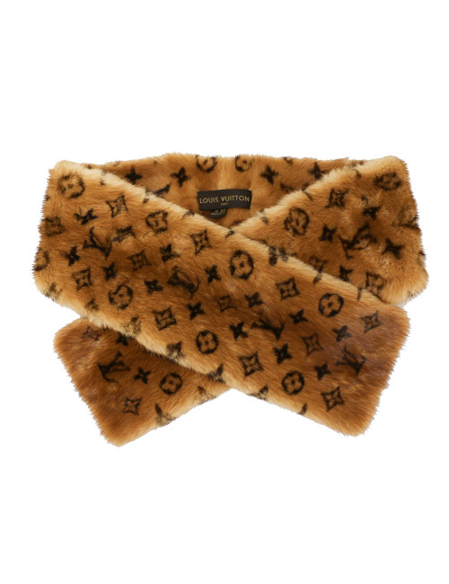 Echarpe LOUIS VUITTON vison Monogram
