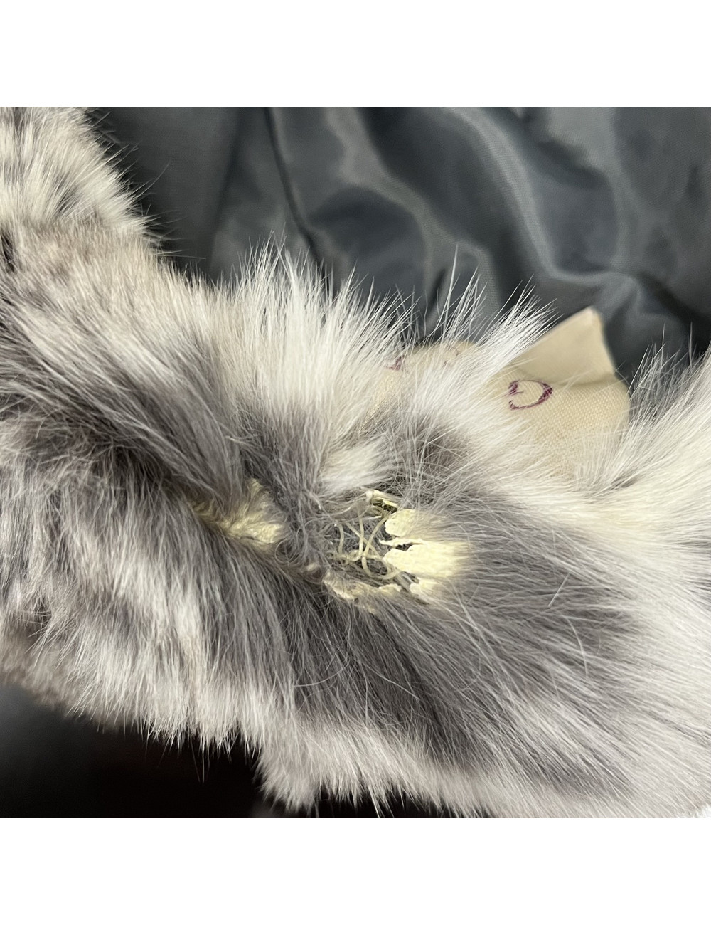 Chapka "Bob" AGNES GERCAUL T 54 en fourrure grise