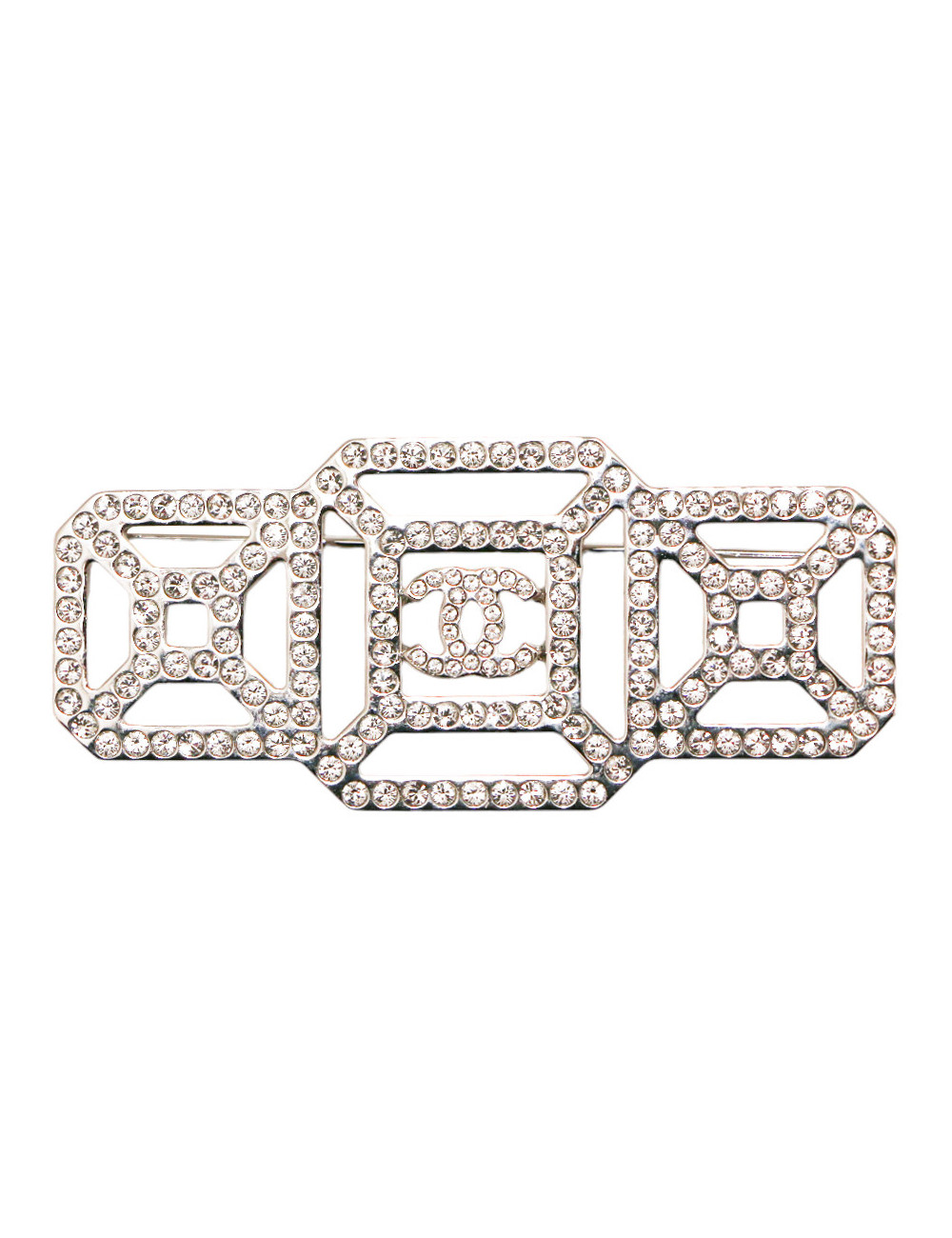 Broche CHANEL sertie de brillants swarovski