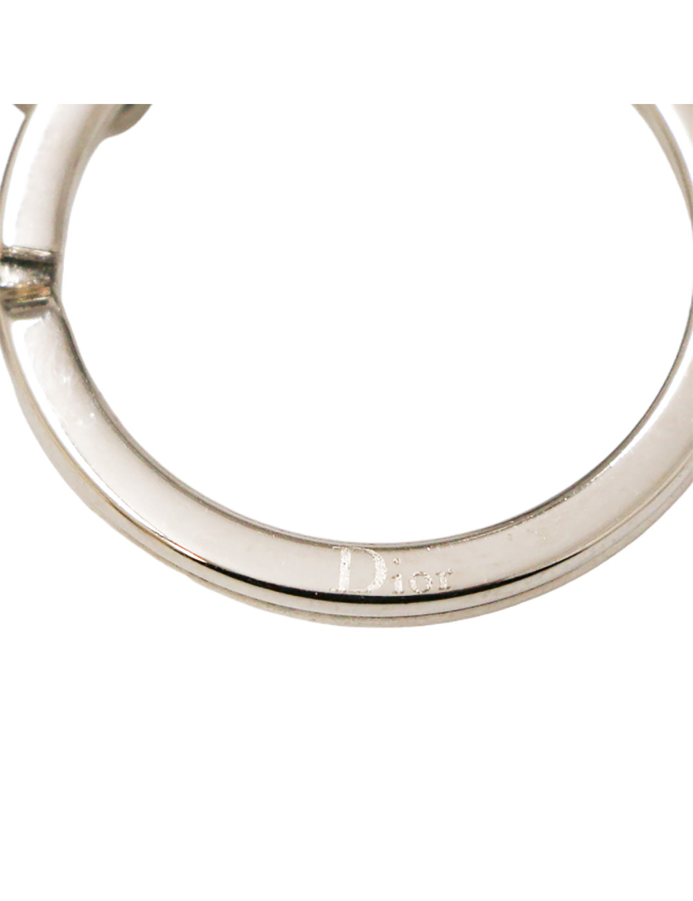 DIOR silver metal key ring