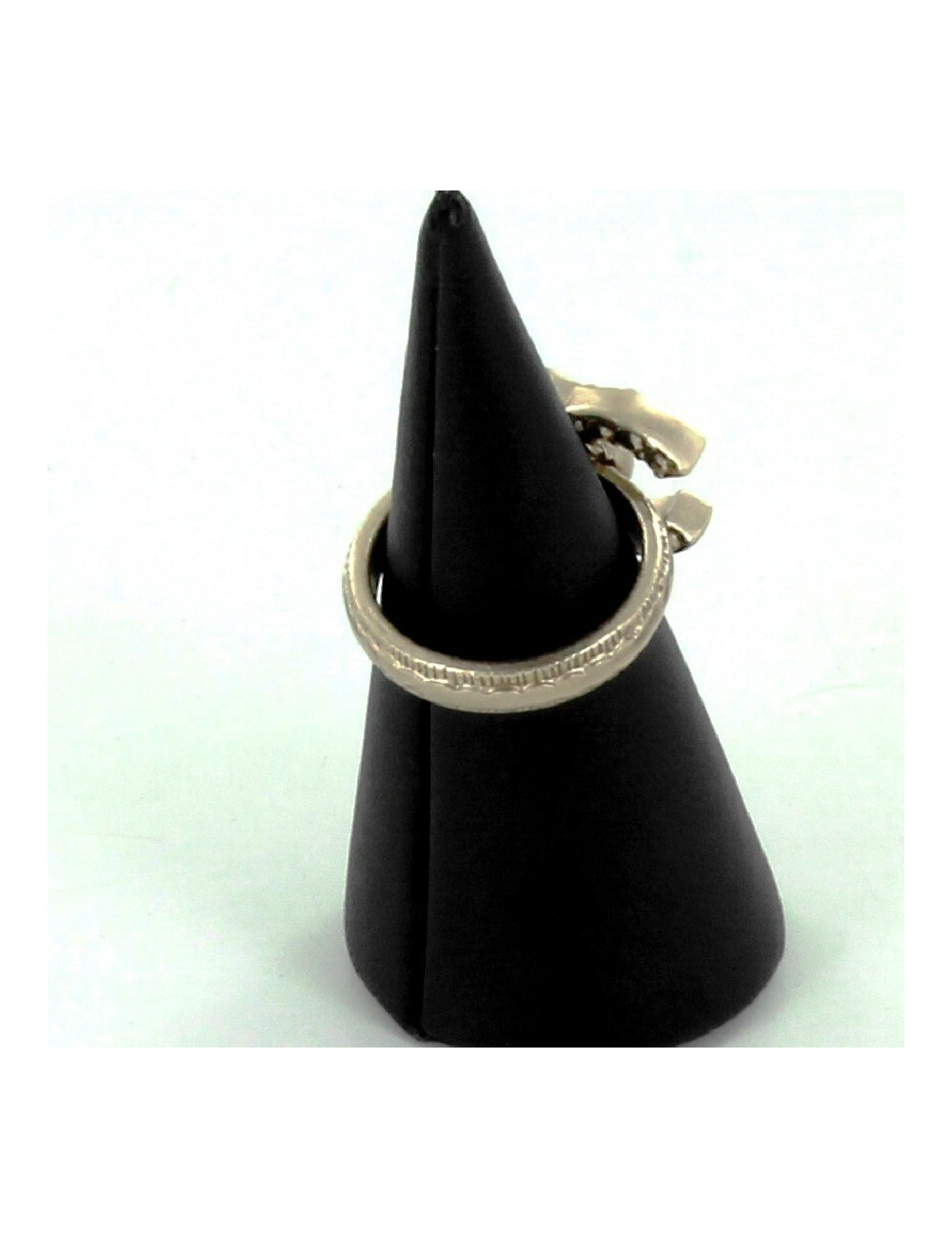 bague CHANEL T 52 ROSE ET STRASS