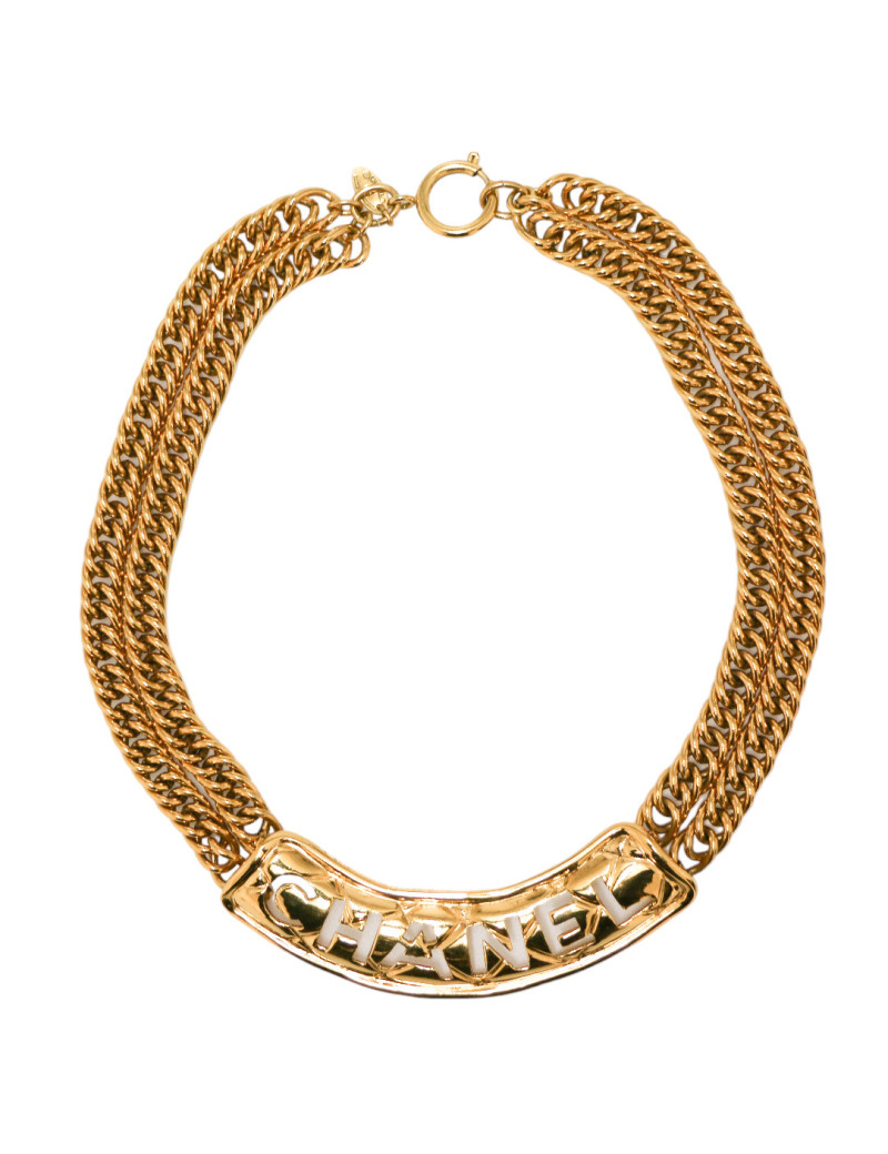 Collier matelassé CHANEL vintage