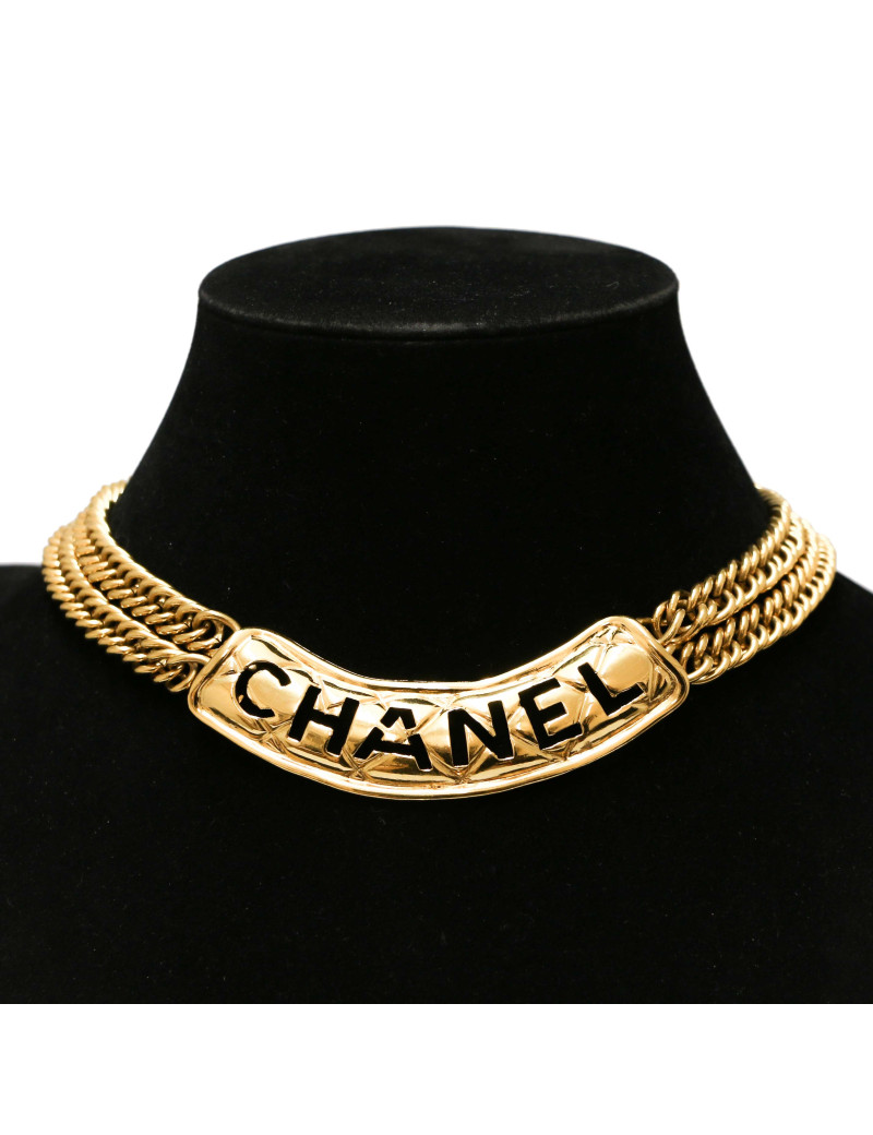 Collier matelassé CHANEL vintage