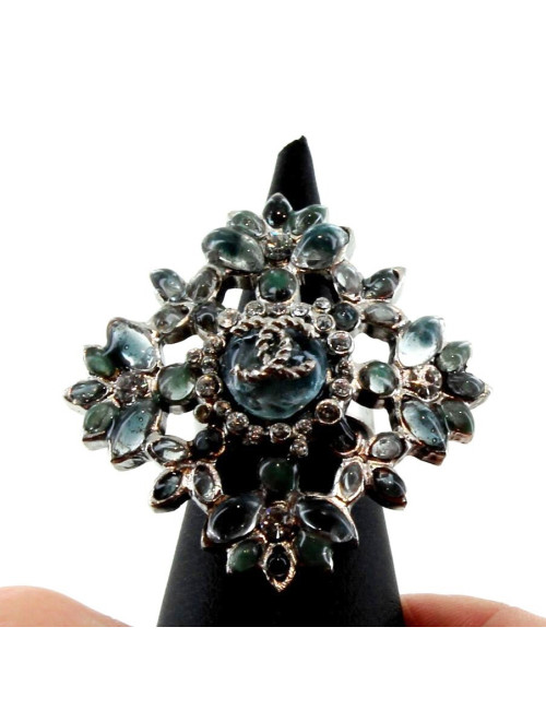bague CHANEL taille unique verte