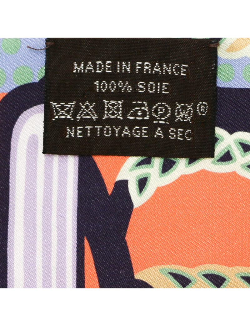 Twilly HERMES soie Fantaisie d'Etriers