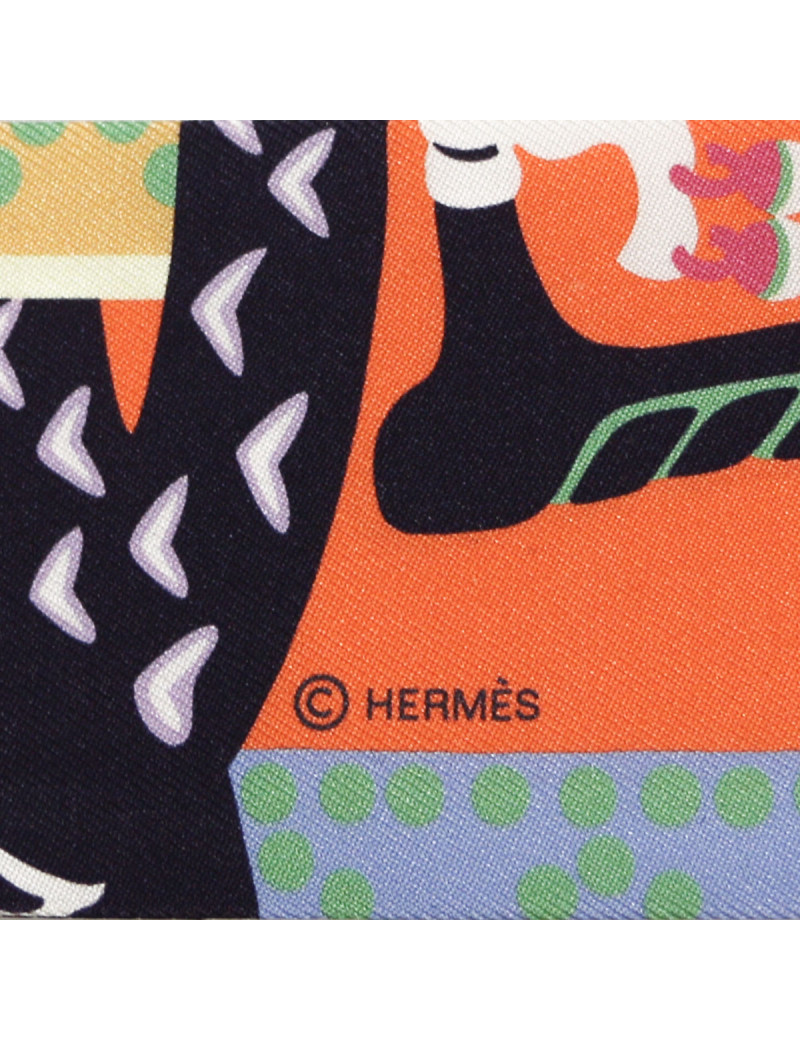 Twilly HERMES soie Fantaisie d'Etriers