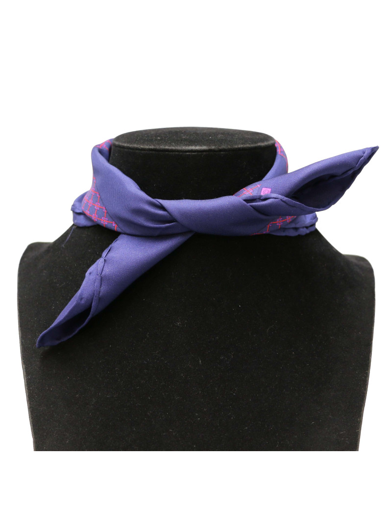 Pochette soie HERMES 