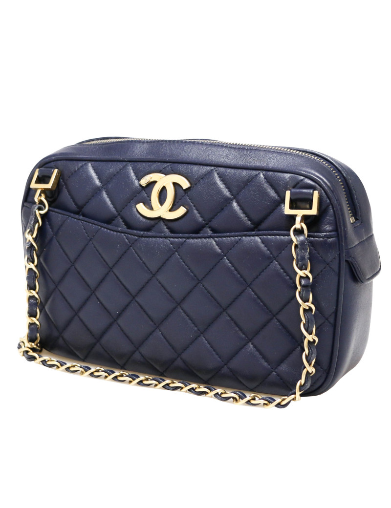 Camera bleu CHANEL bijouterie or