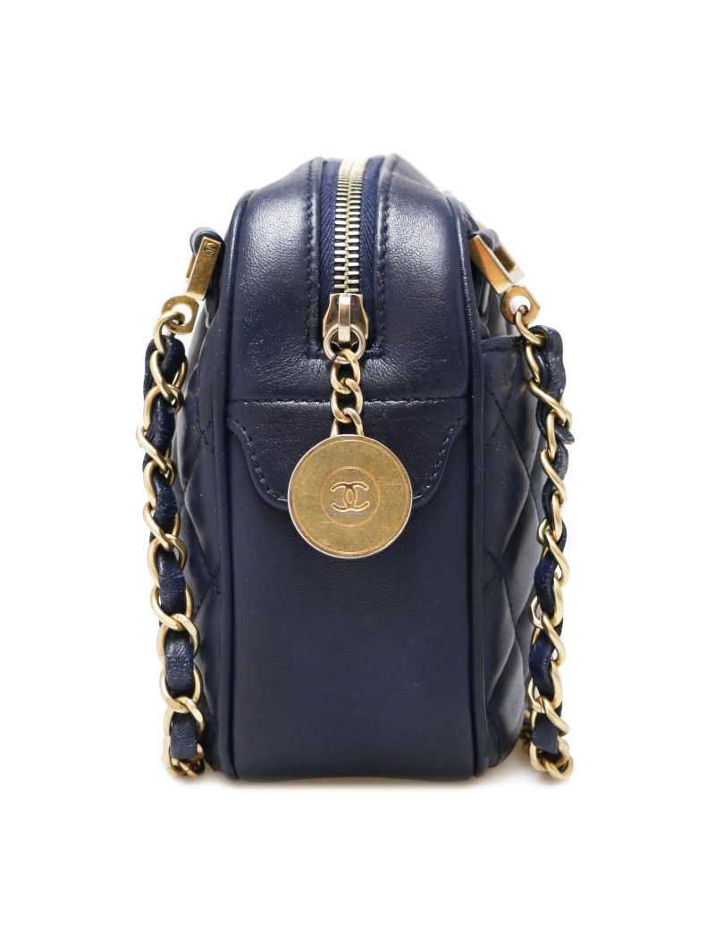 Camera bleu CHANEL bijouterie or