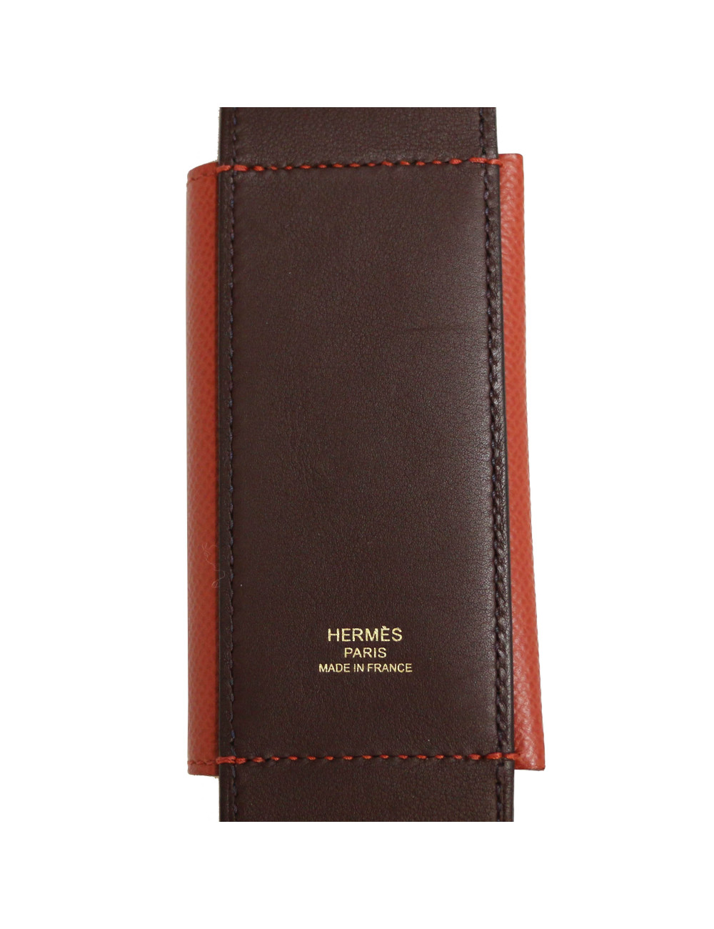 HERMES Boudoulière Kelly pocket T 85 rouge sellier