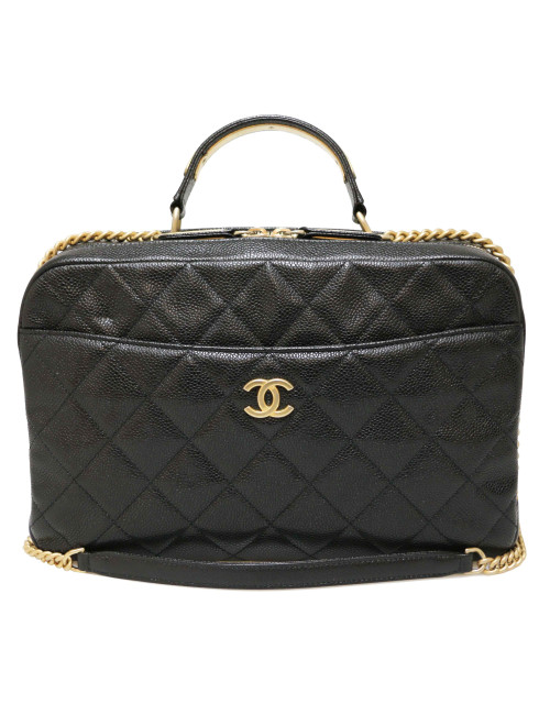 Sac CHANEL cuir caviar noir