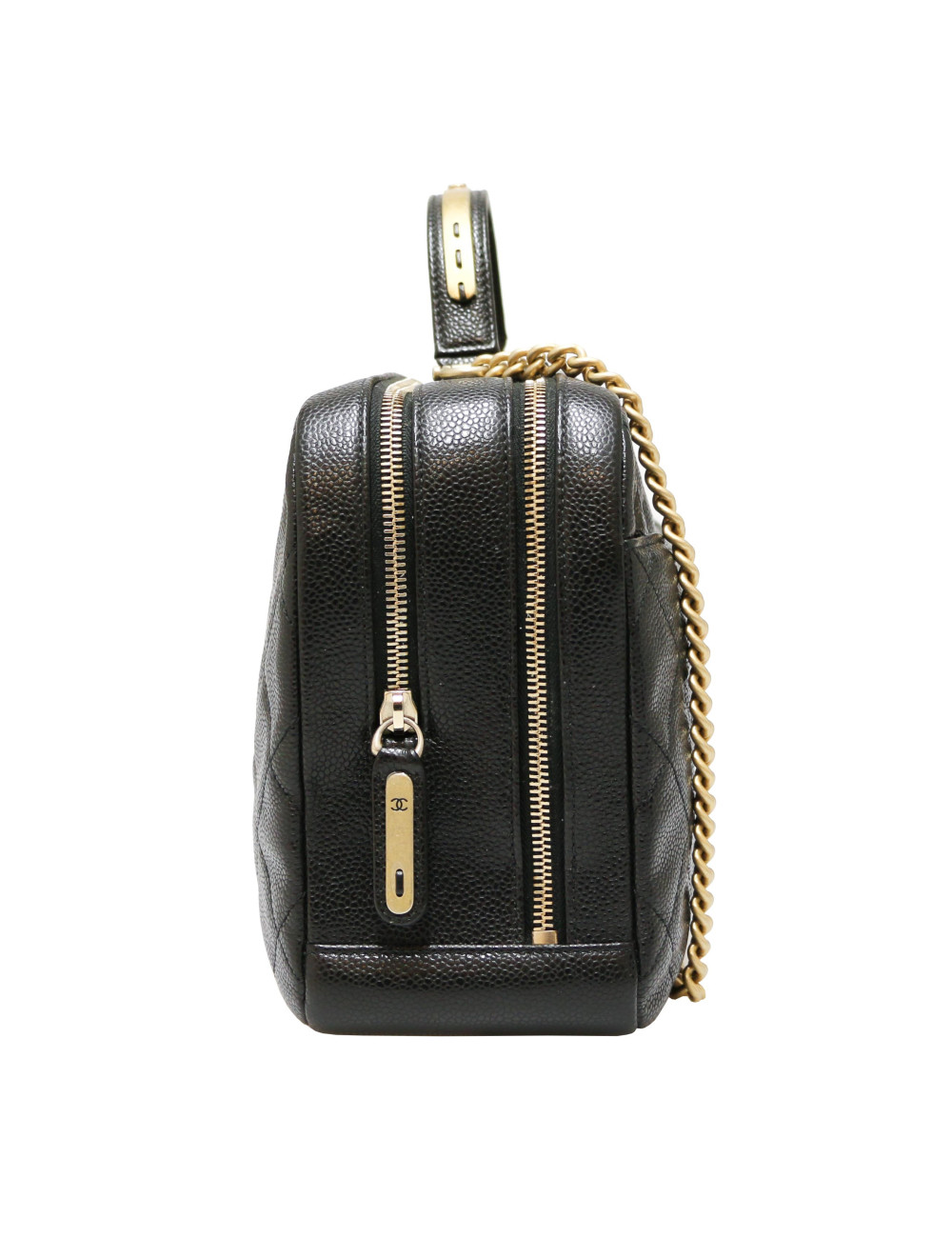 Sac CHANEL cuir caviar noir