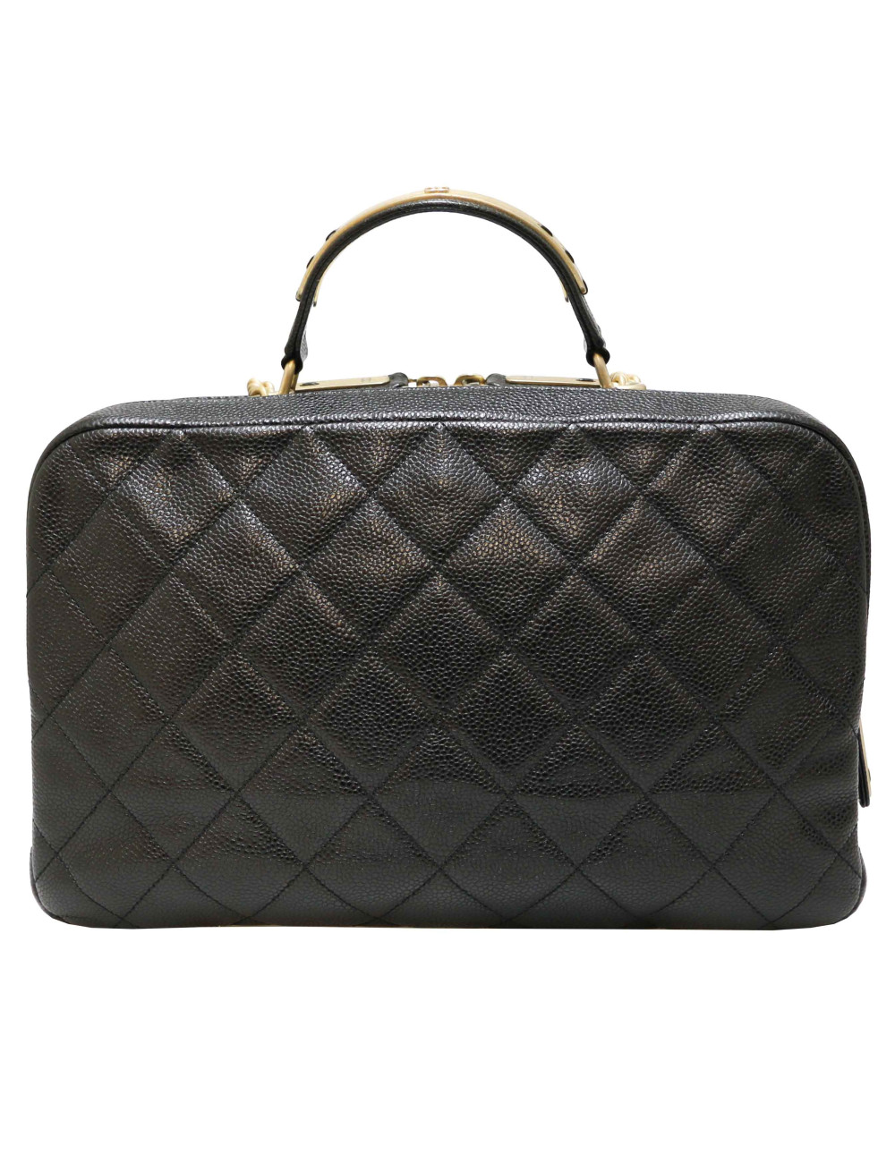 Sac CHANEL cuir caviar noir