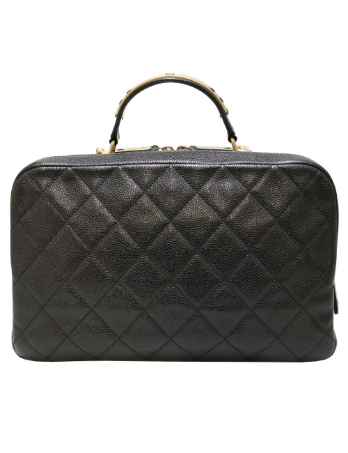 Sac CHANEL cuir caviar noir