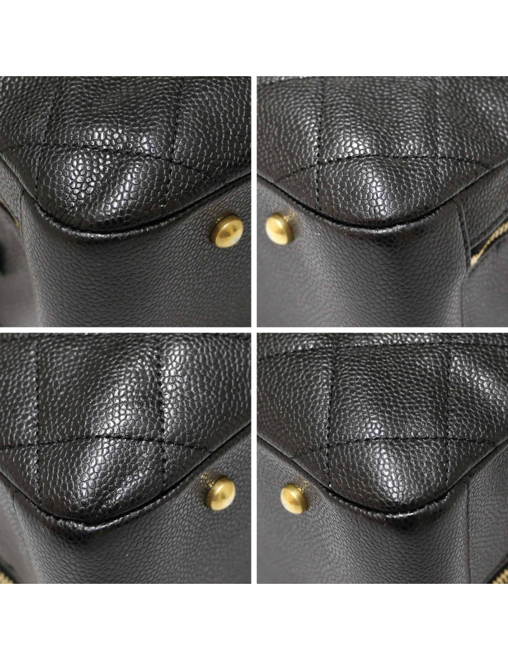 Sac CHANEL cuir caviar noir