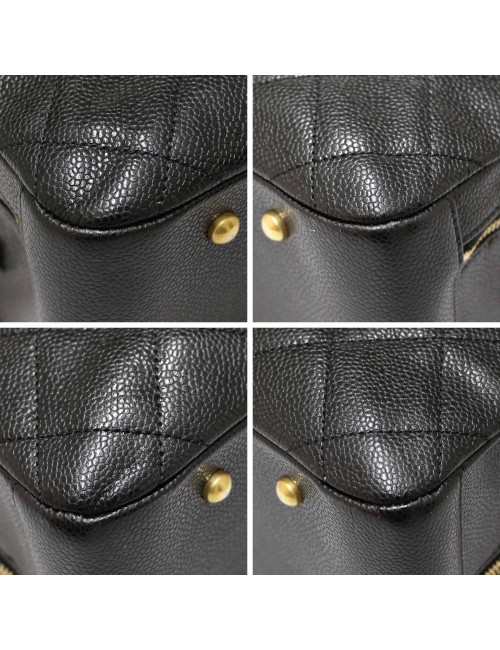 Sac CHANEL cuir caviar noir